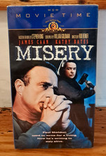 Misery (VHS, 2000) 1990 Stephen King Horror- James Caan, Kathy Bates