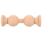 Dekorative Holz-Endstücke: Unbehandelte Holz-Endstücke, Pfostenaufsatz für