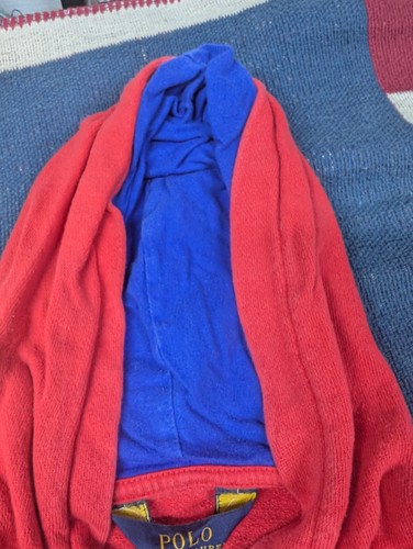 Ralph Lauren Polo Hoodie Youth Size Large 14 - 16 Red Zip Up Jacket Polo 67 - Picture 5 of 9