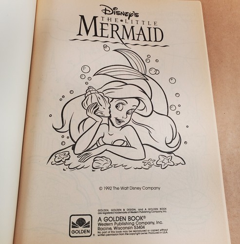 Vintage 1992 Golden Disney’s The Little Mermaid Coloring & Activity  Book - NEW! - Picture 6 of 10