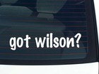 got wilson? FUNNY VINYL CAR DECAL STICKER FAMILY LAST NAME