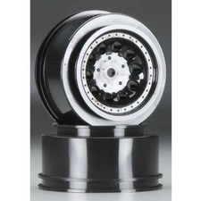RPM Rear Revolver Black Wheel Set (2) Traxxas Slash 2WD