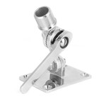 Marine VHF Stainless Steel Talkie Antenna Adjustable Base Bracket Holder SG