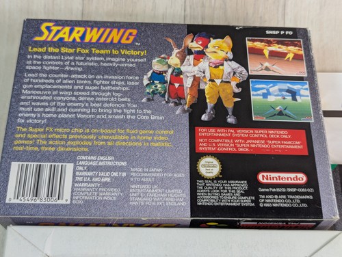 Starwing SNES PAL Originalverpackt mit Anleitung  - Bild 4 von 5