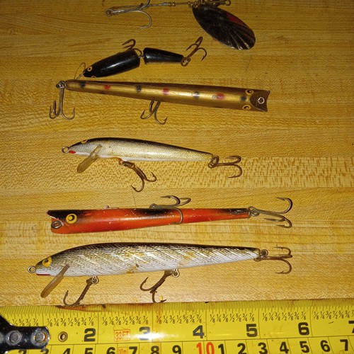 Fishing Lures Vintage Wooden Spinners Hula Popper - Picture 3 of 8