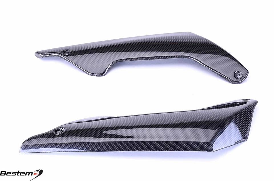 Cubiertas laterales guardabarros delantero BMW K1200R 100 % fibra de carbono protectores de horquilla paneles carenado Foto 3 de 4