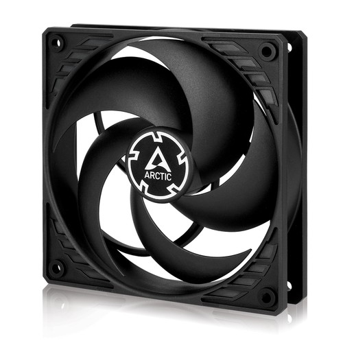 ARCTIC P12 (Black) 120 mm Case Fan Pressure-optimised quiet motor PC B-Stock - Afbeelding 1 van 7