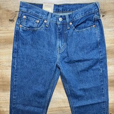 Levis 514 Jeans Men 28x30 Blue Straight Leg Medium Wash Denim Pants Travel NEW