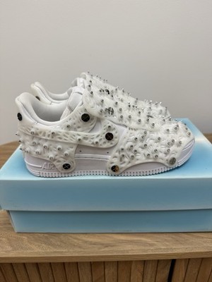 Size 5.5 Youth/7 Womans Nike Air Force One Swarovski Sneakers Brand New