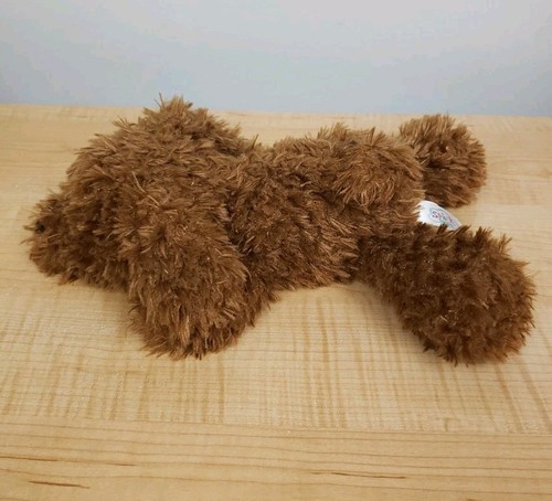 Spark Create Imagine Brown Shaggy Fluffy cucciolo cane peluche posa peluche 10" - Foto 6 di 12