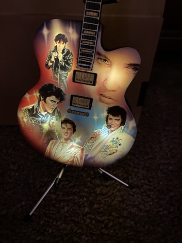 Bradford Exchange Elvis Presley Una Leggenda In Luci Luce Notturna Prima Edizione - Foto 2 di 14