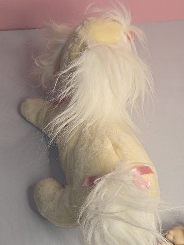 Vintage Puppy Surprise Plush Dog, yellow w/pink bows and 3 Puppies 1991 - Picture 14 of 15