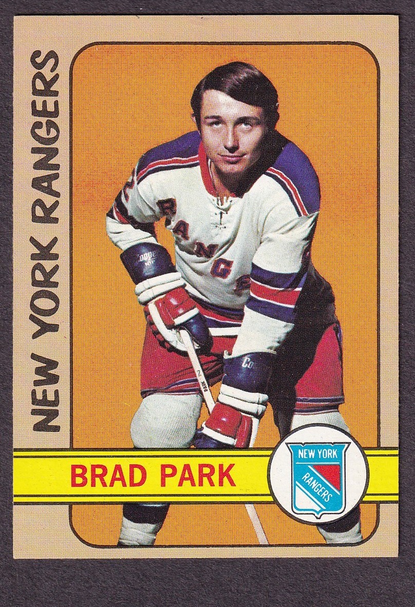 1972-73 Topps NHL Hockey card #30 New York Rangers Brad Park