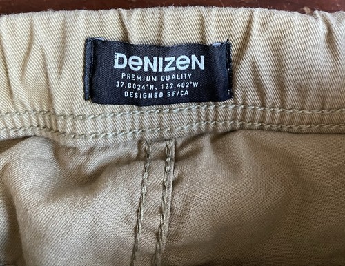 3 Denizen Pantaloni Jogger Uomo Vita Elastica Grande - Nero/Verde Mimetico/Abbronzato - Foto 11 di 12