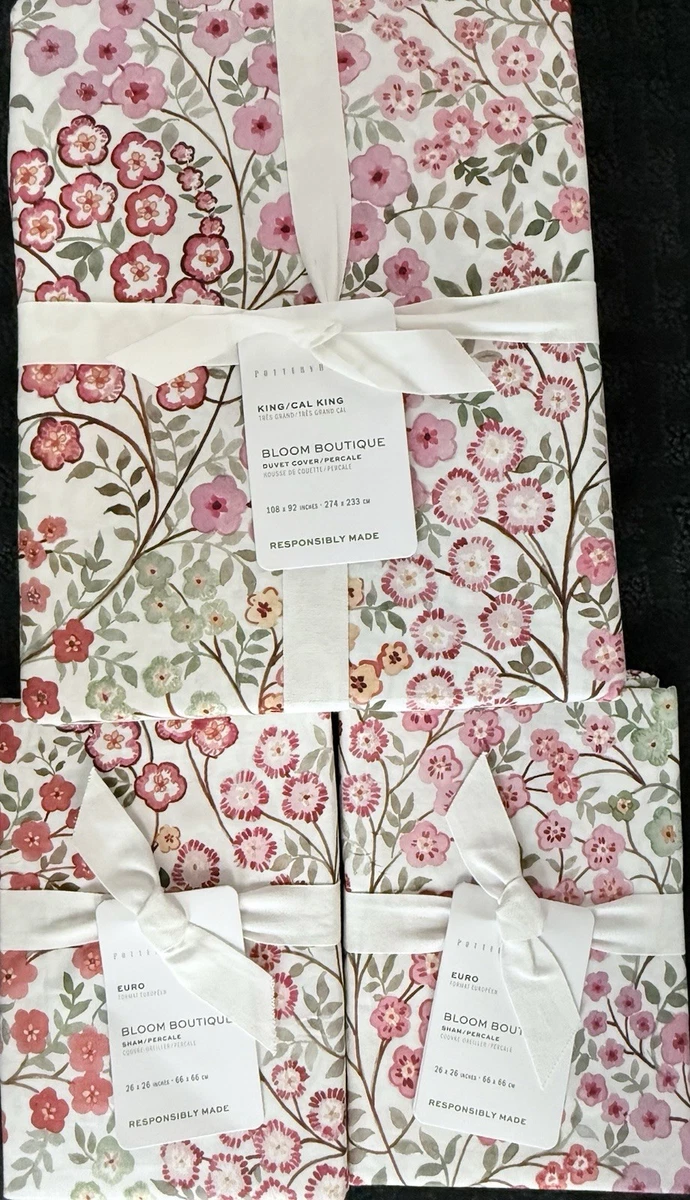 Housse De Couette Pottery Barn 1000 Fils – King/Cal King, Blanche, Neuve