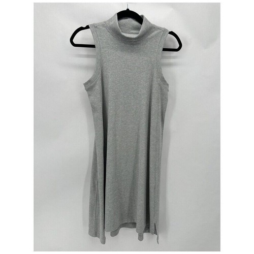 Lululemon Gone For The Week Dress Grey Ribbed Size M Mock Neck Athleisure Preppy - Picture 11 of 11