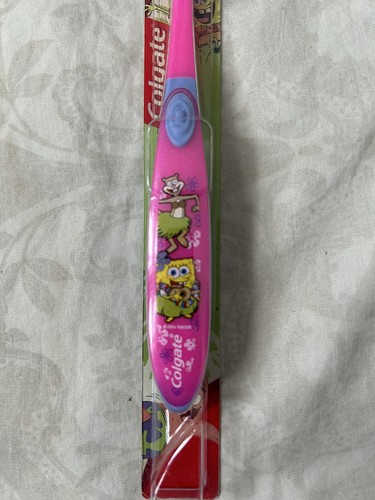 Colgate SpongeBob SquarePants Toothbrush Hula Pink Extra Soft New 2004 - Picture 2 of 3