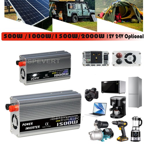 500W-2000W 12V 24V Pure Sine Voltage Converter-Inverter Car-Modified Sine-Wave - Picture 14 of 27