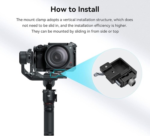 RS 3 Mini Quick Release Clamp for DJI with Arca-Swiss Mount - Rust Resistant - Picture 7 of 10