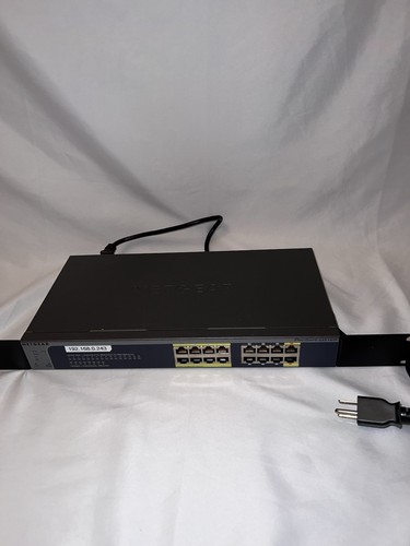 Netgear ProSafe 16 Port Gigabit PoE Smart Switch GS516TP-100NAS