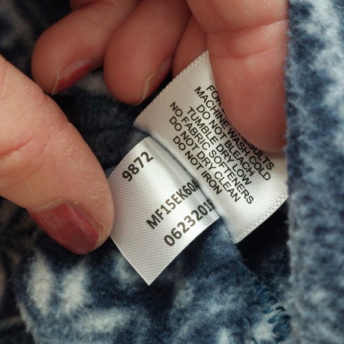 Suéter Pullover Peter Millar Warmth 1/4 Cremallera Polar L Azul Fair Isle Copo de Nieve - Imagen 13 de 15