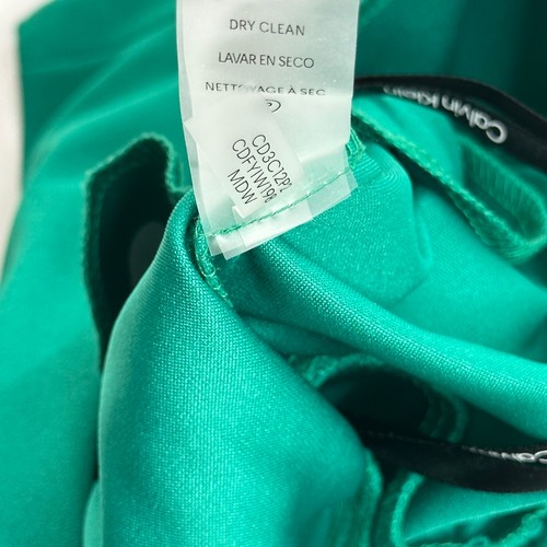 Neu mit Etikett Calvin Klein Kelly Damen-Overall grün ärmellos Gürtel kurz geschnitten Größe 6 - Bild 11 von 12