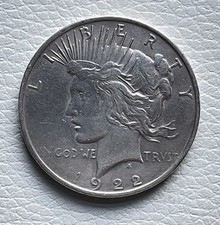 1922 USA Silver Dollar