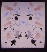 Manson's Ink Blots # 31 N Zane Films ORIGINAL blot painting C PETERSON abstract