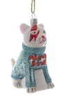 MEOWIE BOWIE Cat In Sweater & David Bowie Makeup Christmas Ornament, Cody Foster