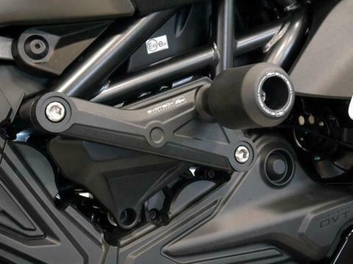 DUCATI Diavel 1260/1260S 2019+ Black Frame Crash Protection Evotech Performance - Picture 2 of 5
