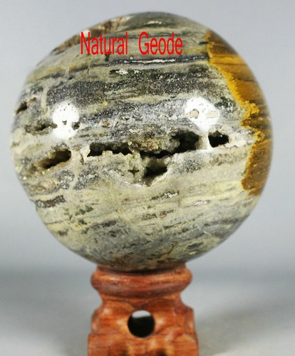 470g Raw NATURAL OCEAN JASPER QUARTZ Geode CRYSTAL sphere BALL HEALING - Picture 2 of 12