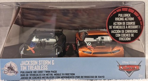 Disney Pixar Cars XRS Drag Racer Diecast Jackson Storm #20 & Tim Treadless #28 - Picture 3 of 13