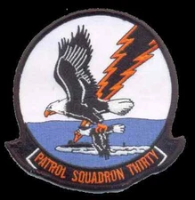 4" NAVY VP-30 PRO'S NEST FIXED WING SQUADRON HOOK & LOOP EMBROIDERED PATCH