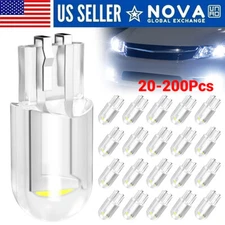  LOT 6500K Super White T10 194 168 W5W 2825 LED Interior RV Camper Trailer Bulbs