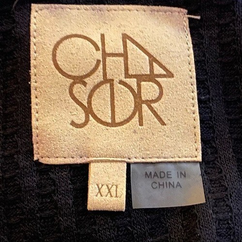 Chaser thermal double scoop button cuff tee NWT - Picture 4 of 8