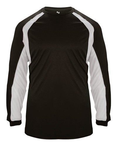 Badger 415400 Mens Long Sleeve Moisture-Wicking Hook Performance Comfort T-Shirt - Picture 4 of 15