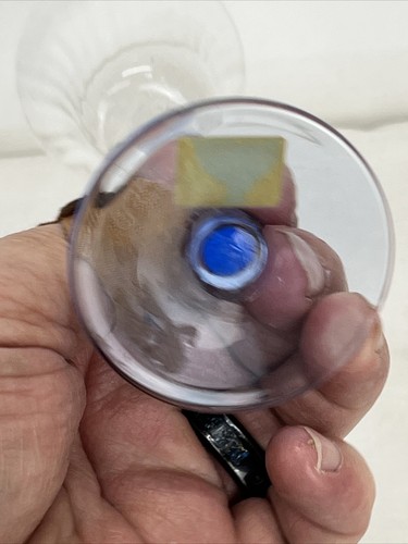 Mikasa Mariposa Blue Butterfly Replacement Mini 6.5” Wine/Water Glass Goblets - Picture 6 of 8