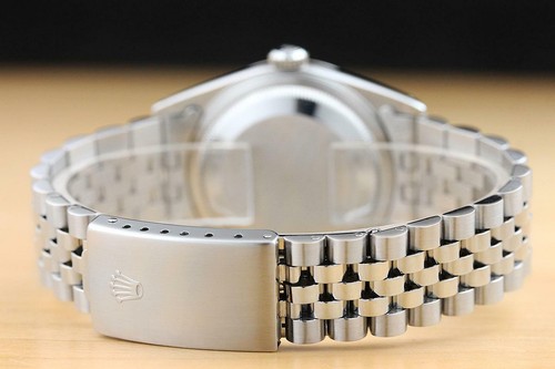 GENUINE MENS ROLEX DATEJUST 18K WHITE GOLD & STAINLESS STEEL WATCH 16234 - Picture 6 of 9