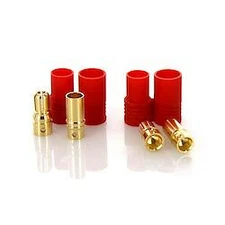 PRC6 Male and Female Bullet Connector Set for Battery ESC and Charge Lead 1 Pair