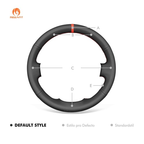 MEWANT PU Leather Steering Wheel Cover for Toyota Prius 2023-2024 BZ4X 2022-2024 - Bild 12 von 12