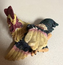 Rooster Reclining Resin Figurine
