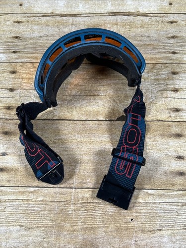 Scott Turbo Flow Ski Snow Board Goggles Blue Frame / Amber Orange - Picture 8 of 9
