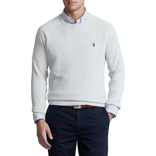 Polo Ralph Lauren L43218 Mens Grey Polo Oversized Cotton Sweatshirt Size XL - Picture 2 of 4