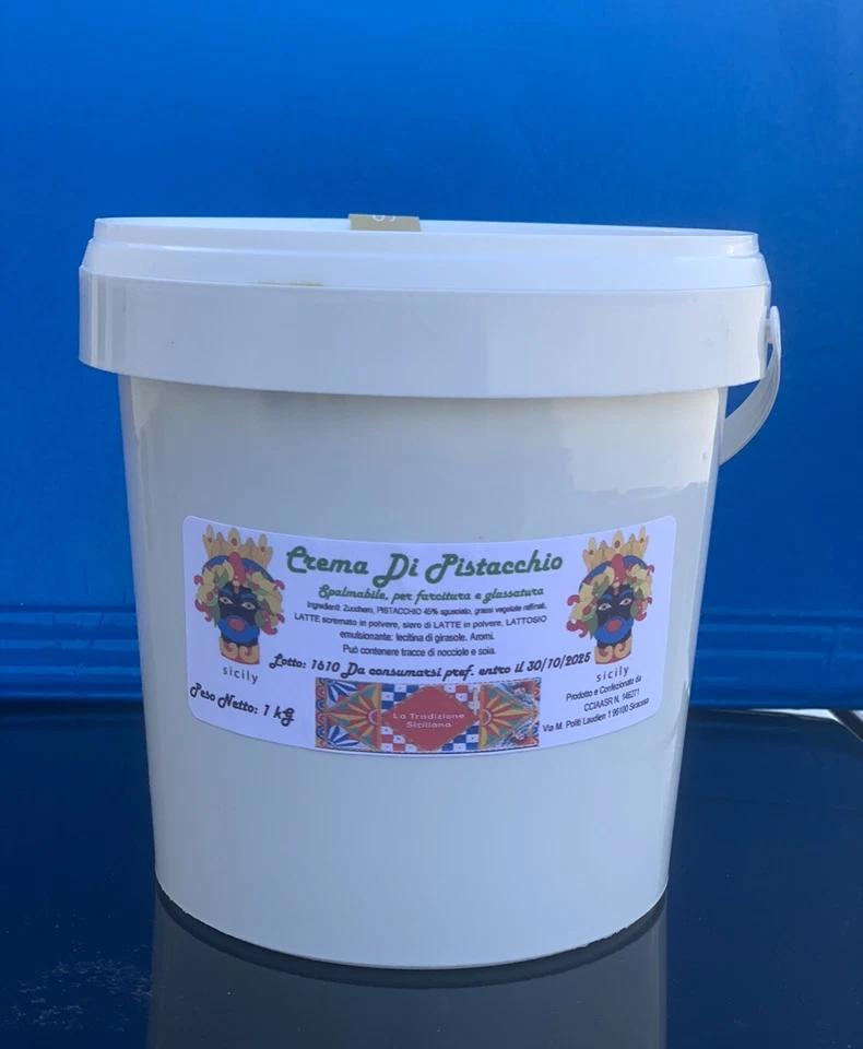 NUTELLA CREMA PISTACCHIO Sicilia 1Kg ( Passioni Siciliane, King ) Italia - Image 3 of 4