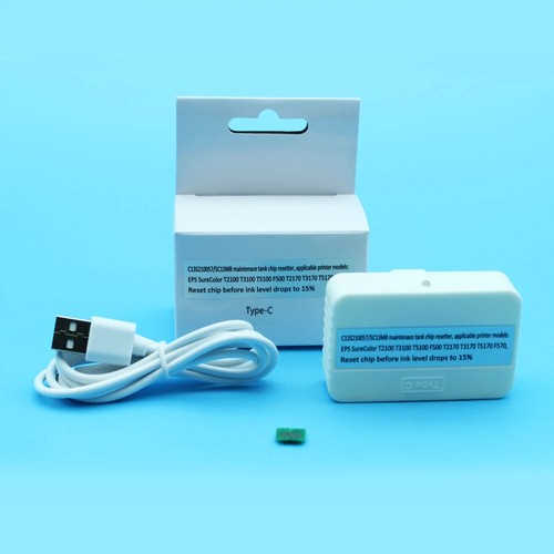 For Epson F500 F530 F560 F571 T3100 T5100 T5170 Maintenance Tank chip Resetter - Afbeelding 1 van 5