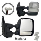 Pair Towing Side Mirror for 2016-21 NISSAN TITAN XD with Memory BSM 15pin Chrome