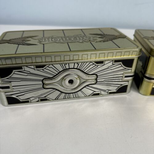 Yu-Gi-Oh 2019 Gold Sarcophagus Tin Only: NO CARDS/Marks/discolored/dents 2-PACK - Picture 4 of 17