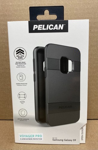 Pelican Voyager PRO Rugged Case with Holster for Samsung Galaxy S9 Black - Picture 1 of 5