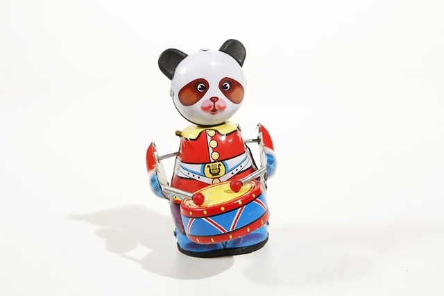 Blechspielzeug KLEINER PANDA MIT TROMMEL °° Tin Toy °° Jouet en Tôle °° Blechspielzeug KLEINER PANDA MIT TROMMEL °° Tin Toy °° Jouet en Tôle °°