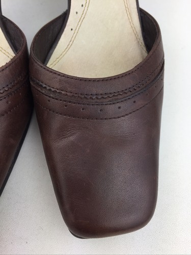 George Ultra Comfort Leather Women's Brown High Heel Shoes Ankle Strap UK 6.5 VG - Bild 10 von 11